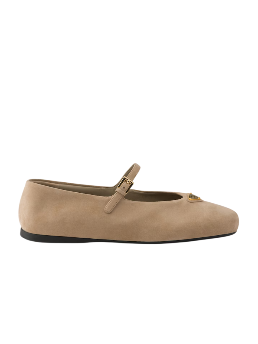 Prada Ballerines en veau velours