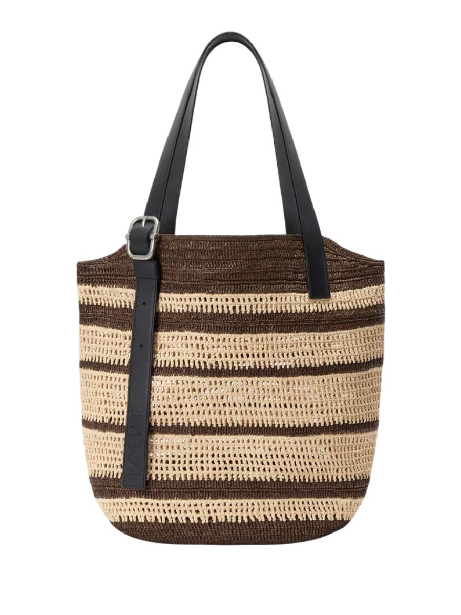 LOEWE Panier Loop en raphia