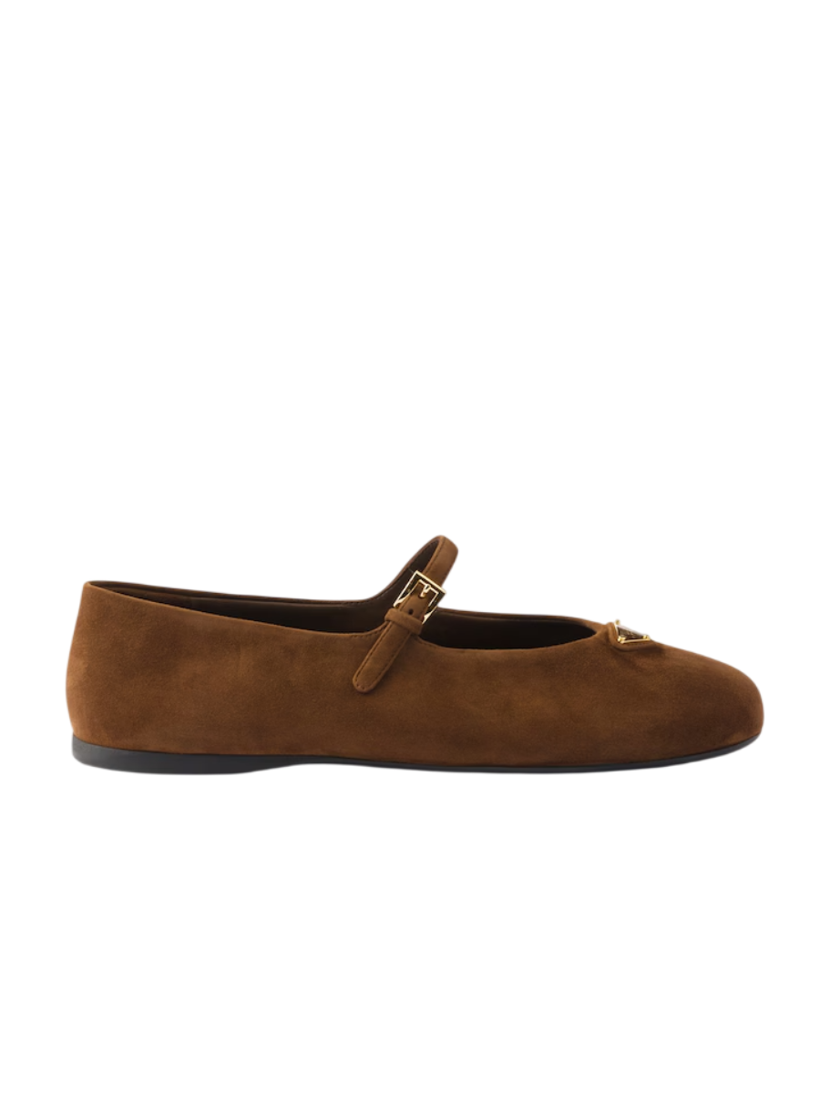 Prada Ballerines en veau velours