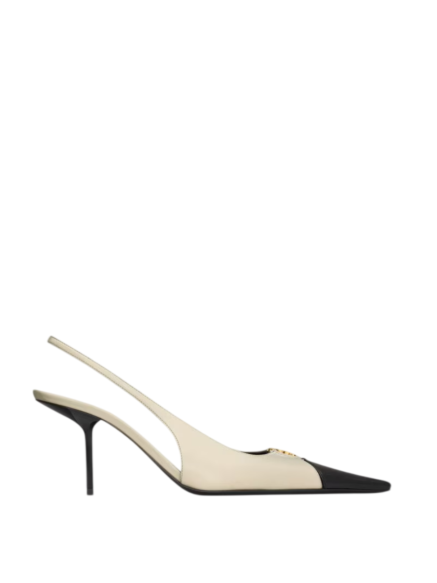 Yves Saint Laurent BABYLONE BRETEUIL slingbacks en cuir lisse