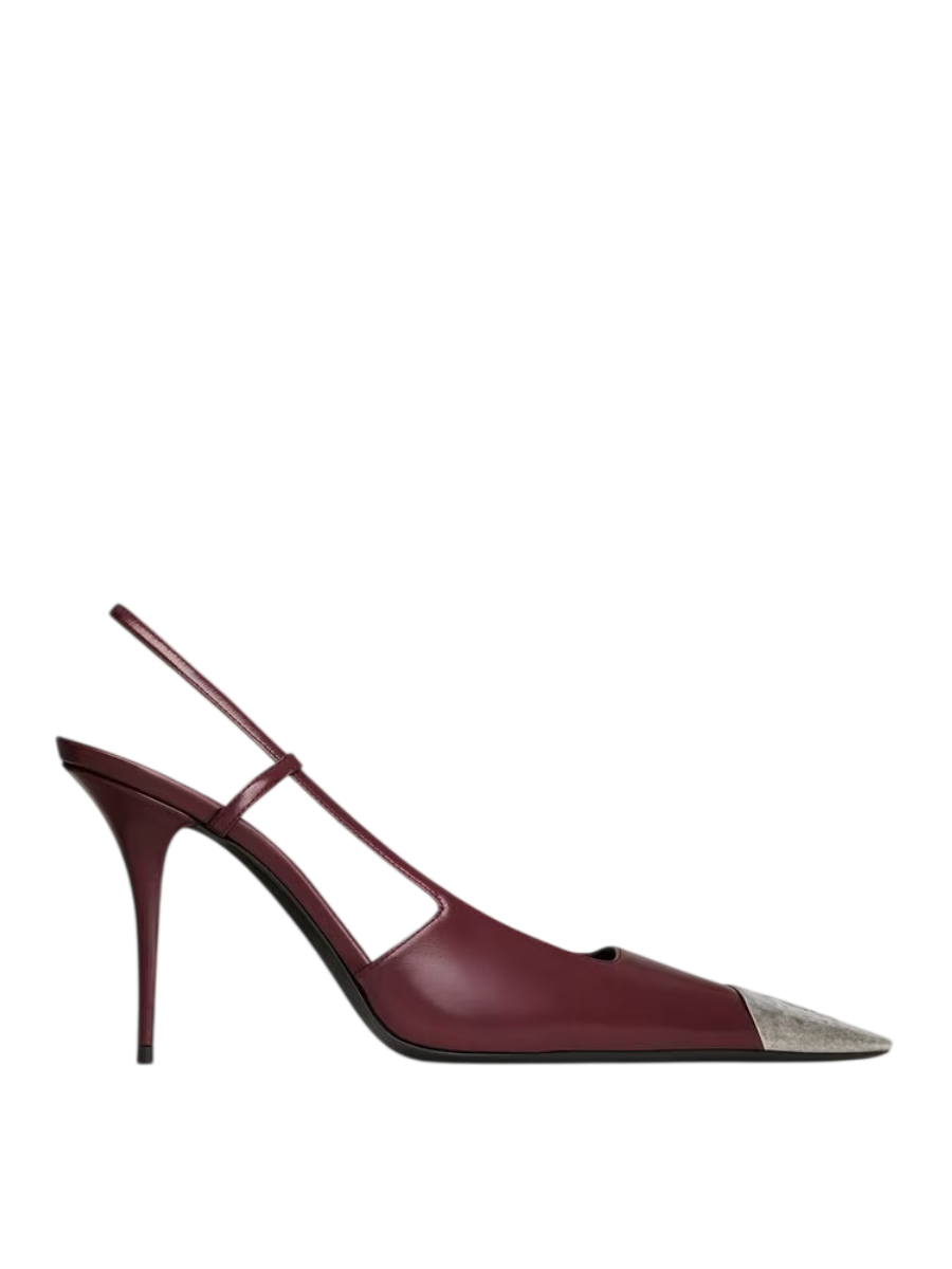 Yves Saint Laurent JEANNE escarpins à bride arrière en cuir lisse
