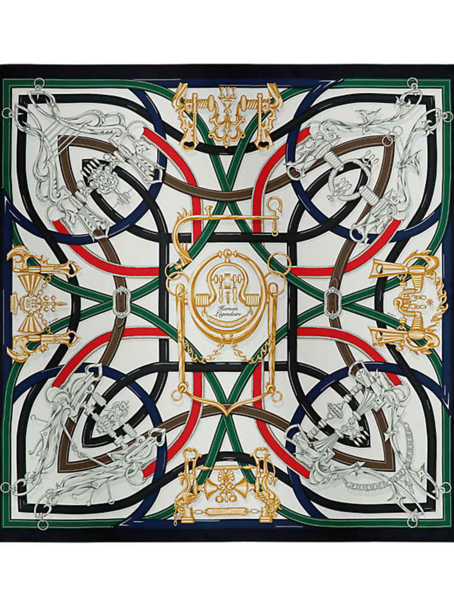 Hermes Carré 90 Harnais Légendaire