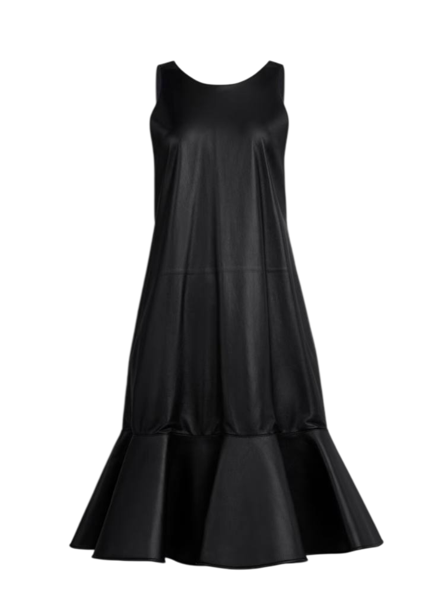 Alaia Robe Portefeuille en Cuir